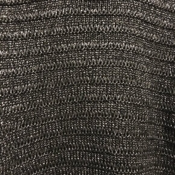 Calvin Klein Jeans Charcoal Metallic Knit Shaker Sweater - Picture 9 of 16